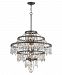 F4319 - Troy Lighting - Meritage - Nine Light Extra Large Chandelier Graphite Finish with Mercury-plated/Clear Crystal - Meritage