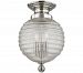 3200-PN - Hudson Valley Lighting - Coolidge - Three Light Flush Mount Polished Nickel Finish with Clear Ribbed Glass - Coolidge