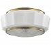 3816F-AGB - Hudson Valley Lighting - Odessa - Three Light Flush Mount Aged Brass Finish with White/Clear Glass - Odessa