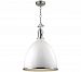 7718-WSN - Hudson Valley Lighting - Viceroy - One Light Large Pendant White/Satin Nickel Finish with Clear Glass - Viceroy