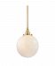 4815-AGB - Hudson Valley Lighting - Tybalt - 15 One Light Pendant Aged Brass Finish with White Opal Glass - Tybalt
