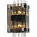 B5902 - Troy Lighting - Apollo - Two Light Wall Sconce Dark Bronze/Polished Chrome Finish with Smoked/Clear Glass - Apollo