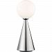 HL148201L-PN/BK - Mitzi - Piper - 19.75 Inch 4W 1 LED Large Table Lamp Polished Nickel/Black Finish with White Glass - Piper