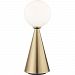 HL148201L-AGB/BK - Mitzi - Piper - 19.75 Inch 4W 1 LED Large Table Lamp Aged Brass/Black Finish with White Glass - Piper