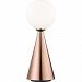 HL148201L-POC/BK - Mitzi - Piper - 19.75 Inch 4W 1 LED Large Table Lamp Polished Copper/Black Finish with White Glass - Piper