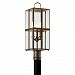 P6565HB - Troy Lighting - Rutherford - Three Light Outdoor Post Lantern Heirloom Brass Finish - Rutherford