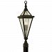 P6475 - Troy Lighting - Geneva - Two Light Outdoor Post Lantern Bronze Finish - Geneva