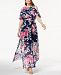 I. n. c. Petite Printed Cold-Shoulder Maxi Dress, Created for Macy's