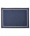 Hotel Collection Navy Placemat with Gray