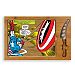 Picnic Time Marvel's Captain America Icon Glass Top Cutting Board & Knife Set