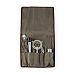 Picnic Time Bar Tools Set 14 pieces in Waxed Canvas Roll Tote, (Grey)