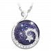 Granddaughter Reach For The Stars Sterling Silver Cabochon Stone Pendant Necklace