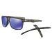 Crossrange Patch Grey Smoke - Violet Iridium Lens Sunglasses-No Color