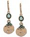 lonna & lilly Gold-Tone Pave, Stone & Bead Double Drop Earrings