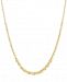 Italian Gold Graduated Abbracci Link 18" Chain Necklace (2mm-5mm) in 14k Gold