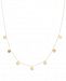 Italian Gold Polished Disc 18" Statement Necklace (1/2mm) in 14k Gold