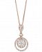 Le Vian Diamond Circle 18" Pendant Necklace (7/8 ct. t. w. ) in 14k Rose Gold