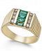 Men's Emerald (3/4 ct. t. w. ) & Diamond (2/5 ct. t. w. ) Ring in 14k Gold