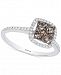 Le Vian Chocolatier Diamond Halo Cluster Ring (1/2 ct. t. w. ) in 14k White Gold
