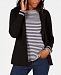 Charter Club Petite Turnback-Sleeve Sweater Blazer, Created for Macy's