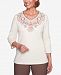 Alfred Dunner Petite Sunset Canyon Embroidered Top