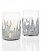 Holiday Lane Deer Textured Silver Iron & Glass Candle Holder, Created for Macy's
