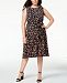 Charter Club Plus Size Floral-Print Midi Dress, Created for Macy's