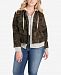 Jessica Simpson Trendy Plus Size Camo-Print Hoodie Jacket