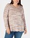 Style & Co Plus Size Space-Dyed Step-Hem Top, Created for Macy's
