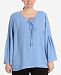 Ny Collection Plus Size Tie-Front Bell-Sleeve Blouse