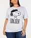 Hybrid Plus Size Snoopy Bonjour T-Shirt