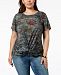 Style & Co Plus Size Printed Twist-Front Top, Created for Macy's