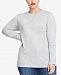 Rachel Rachel Roy Trendy Plus Size Foil-Print Slit-Sleeve T-Shirt