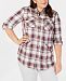 Style & Co Plus Size Plaid Woven Tunic, Created for Macy's