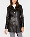 Anne Klein Notch-Collar Leather Blazer Jacket