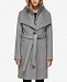 Soia & Kyo Belted Oversized-Collar Coat