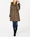 Jones New York Faux-Fur-Trim Hooded Puffer Coat