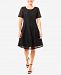 Ny Collection Mixed-Lace Fit & Flare Dress