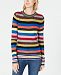 I. n. c. Rainbow-Stripe Sweater, Created for Macy's