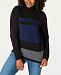 Karen Scott Cotton Printed Turtleneck Sweater, Created for Macy's