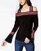I. n. c. Striped-Trim Cold-Shoulder Top, Created for Macy's