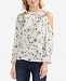 Vince Camuto Printed Cutout Top
