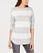 Style & Co Colorblock-Stripe Boat-Neck Top, Created for Macy's