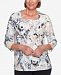 Alfred Dunner Classics Geo-Print Embellished Top