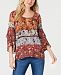 Style & Co Mixed-Print Top, Created for Macy's