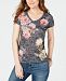 I. n. c. Floral-Print T-Shirt, Created for Macy's