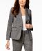 Kasper One-Button Herringbone Jacket with Elbow Patches