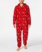 Matching Family Pajamas Men's Elf Hooded One-Piece, Created For Macy's