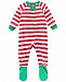 Matching Family Pajamas Infant Holiday Stripe Footed Pajamas, Created for Macy's