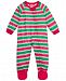 Matching Family Pajamas Infant Crushed It Stripe Footed Pajamas, Created for Macy's